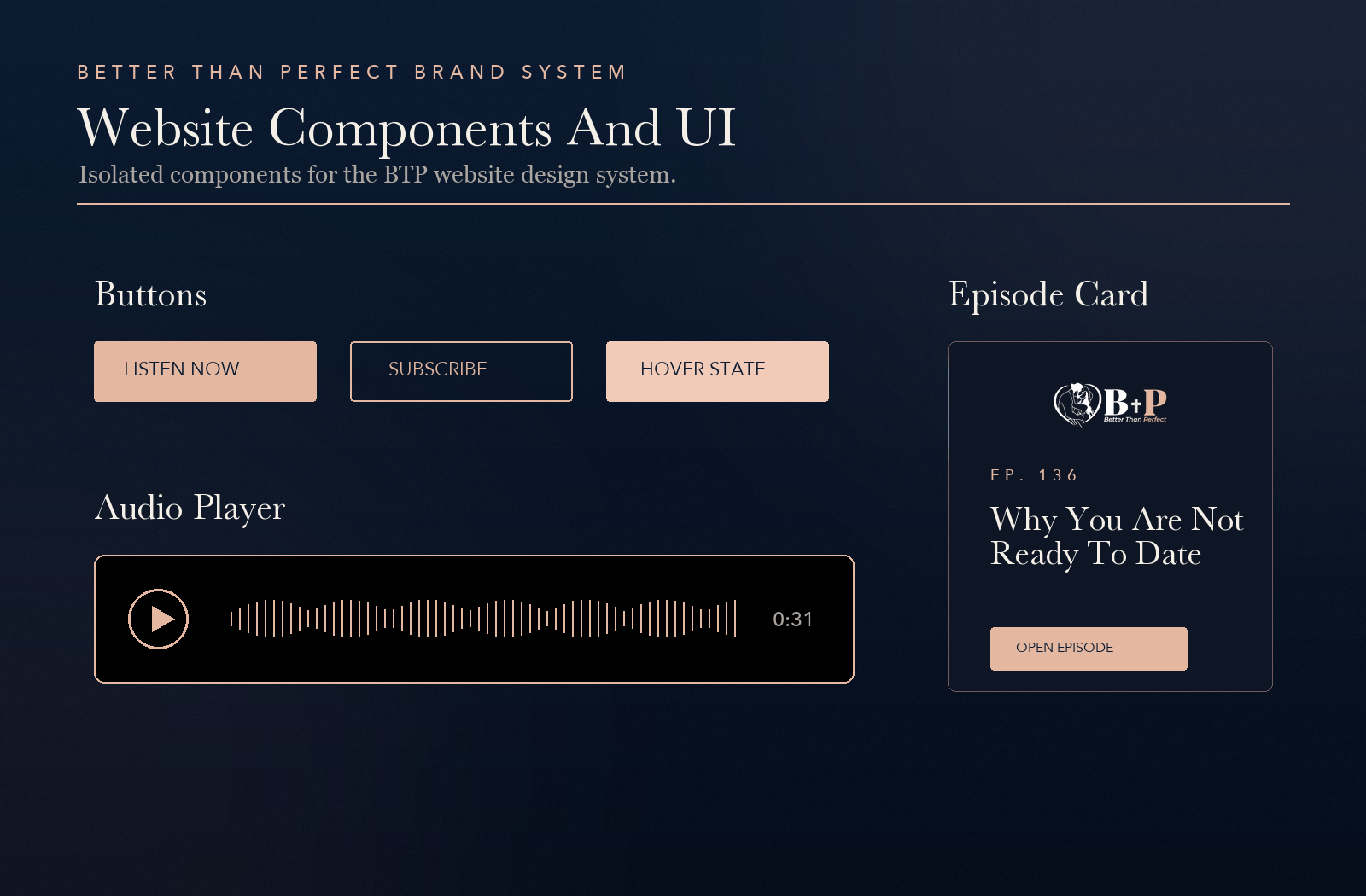 website ui plate